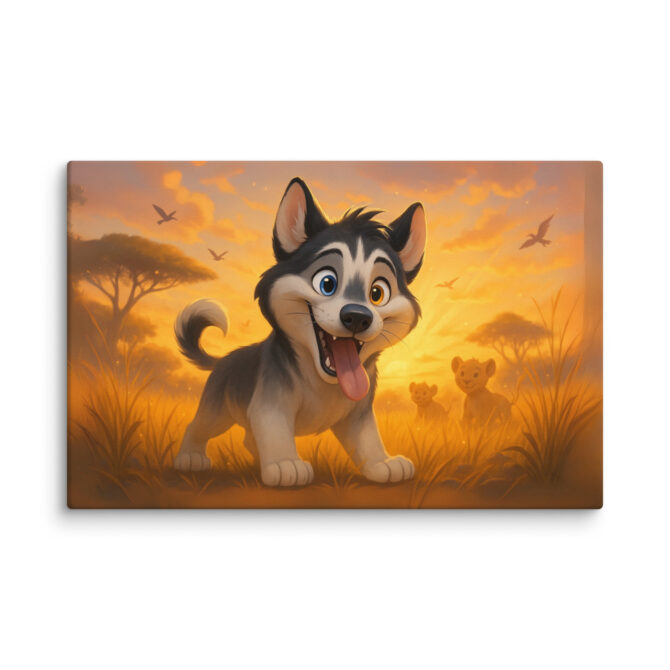Disney Style Canvas Prints – Simba & Friends Pet Portrait - Image 3