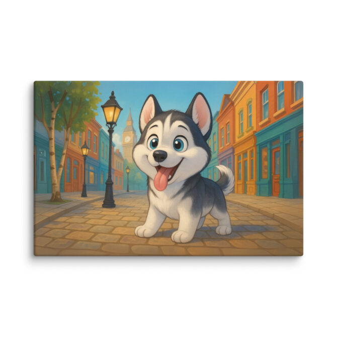 Disney-Style Pet Canvas – 101 Dalmatians London Street - Image 3