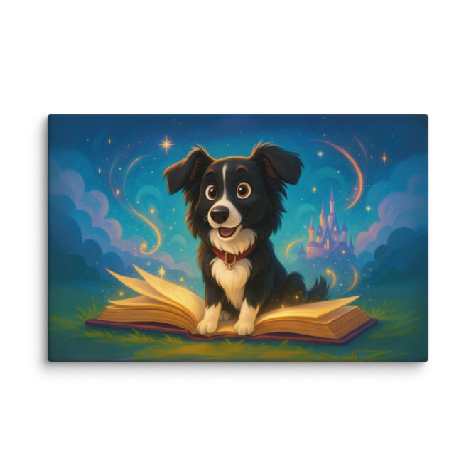 Disney Storybook Scene | Custom Disney-Style Pet Canvas Print - Image 3