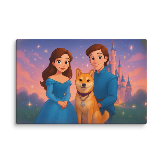 Happily Ever After Disney-Style Pet Canvas Print - Image 3