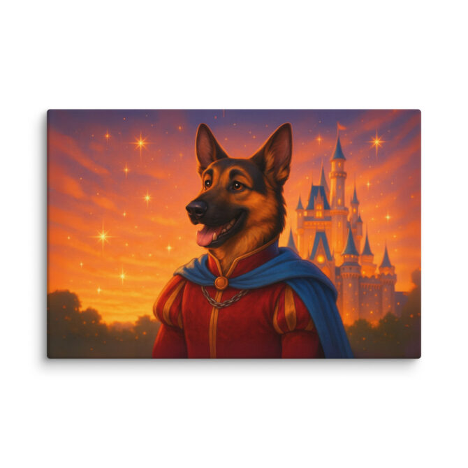 Royal Castle Portrait – Custom Disney-Style Pet Canvas Wall Art - Image 4