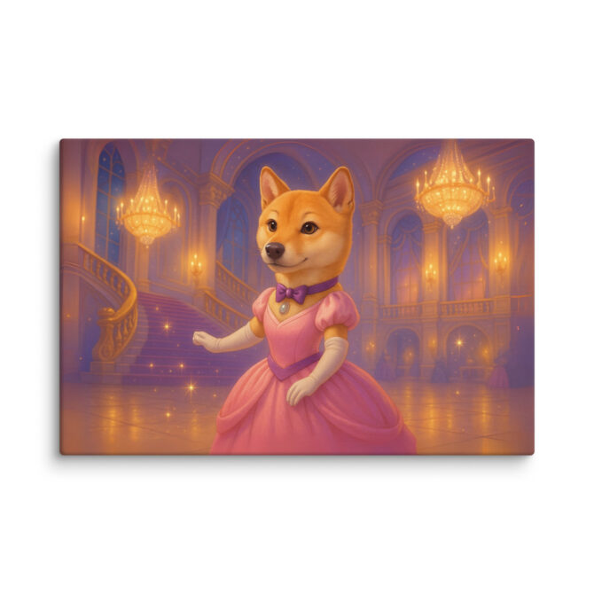 Disney-Style Pet Canvas | Fairytale Ballroom Custom Portrait - Image 4