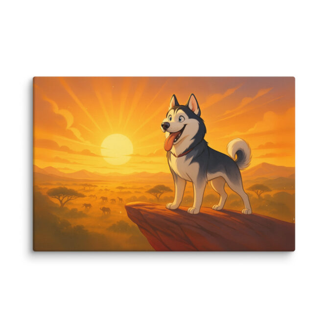 Disney-Style Pet Canvas – Lion King Pride Rock Portrait - Image 4