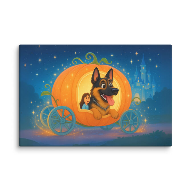 Cinderella Carriage Ride – Custom Disney-Style Pet Canvas - Image 4