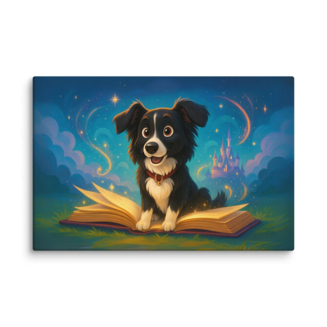 Disney Storybook Scene | Custom Disney-Style Pet Canvas Print - Image 4