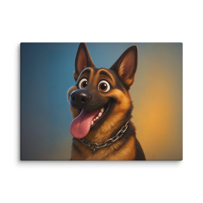Hero Pet Close-Up | Custom Pixar-Style Pet Canvas Print - Image 5