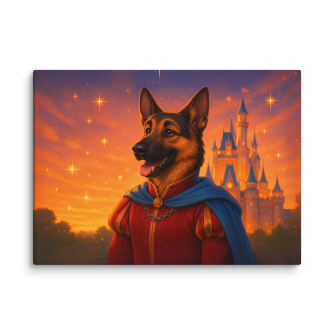 Royal Castle Portrait – Custom Disney-Style Pet Canvas Wall Art - Image 5