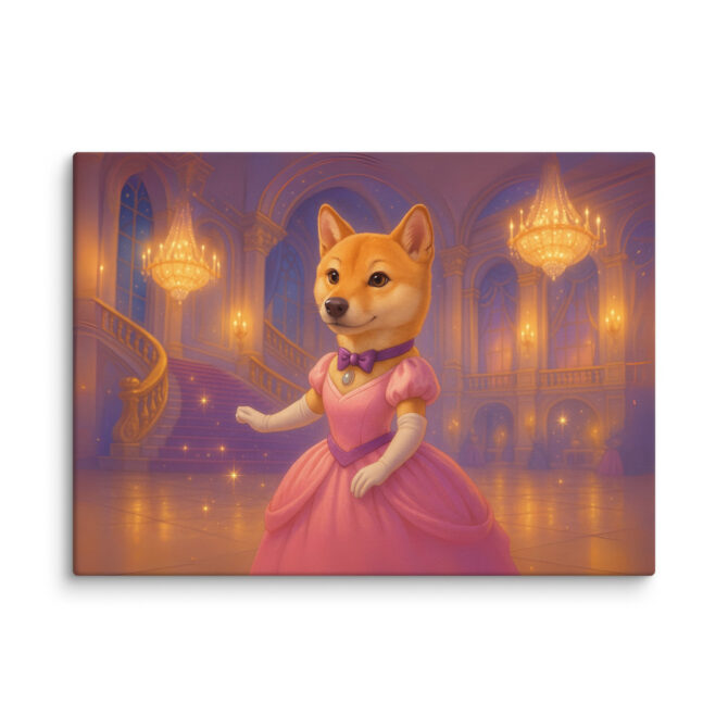 Disney-Style Pet Canvas | Fairytale Ballroom Custom Portrait - Image 5