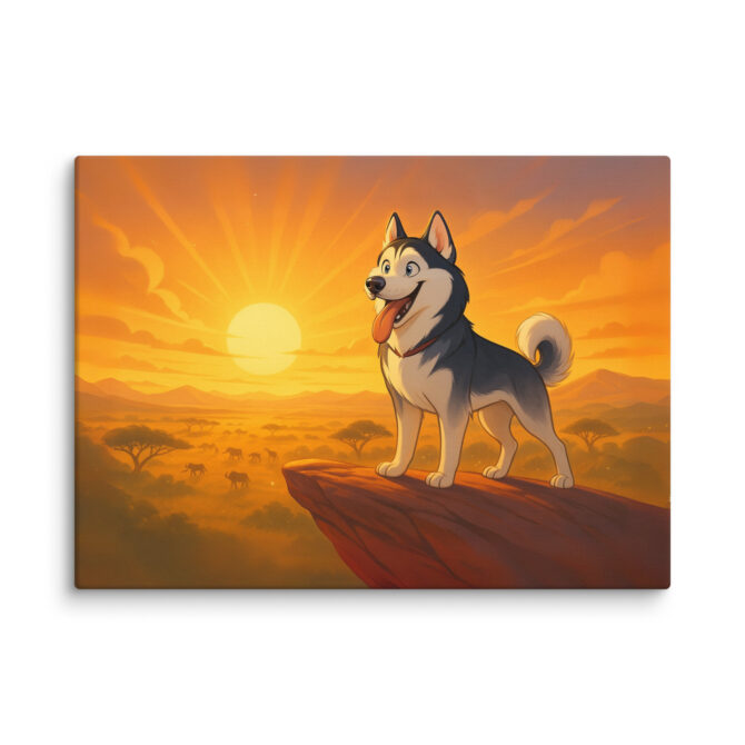 Disney-Style Pet Canvas – Lion King Pride Rock Portrait - Image 5