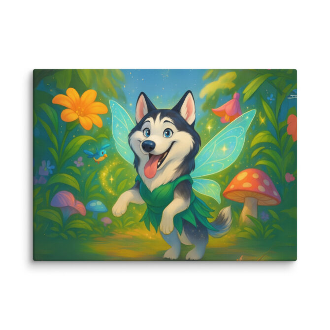 Pixie Hollow Adventure | Custom Disney-Style Pet Canvas Print - Image 5