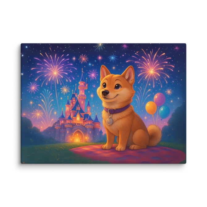 Disney Fireworks Night | Custom Disney-Style Pet Canvas Print - Image 5