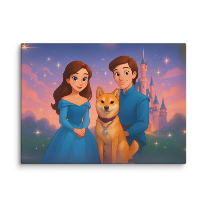 Happily Ever After Disney-Style Pet Canvas Print - Image 5